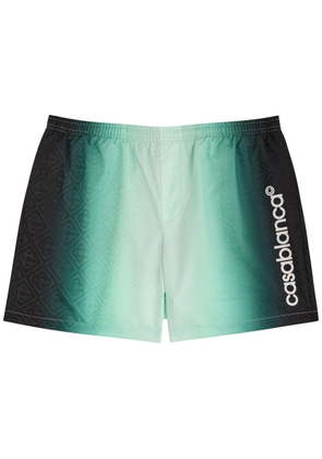 Casablanca Logo-monogrammed Jacquard Shell Swim Shorts - Green - XL