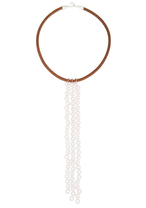 Santangelo for FWRD Rino Necklace in Brown & Rose Pink - Gognac,White. Size all.