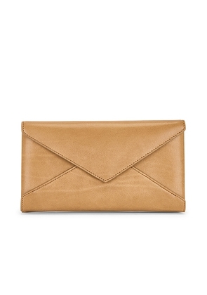 Saint Laurent Large Flap Wallet in Natural Tan - Tan. Size all.