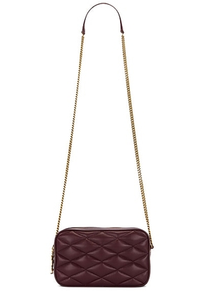 Saint Laurent Mini Camera Bag in Hot Wine - Wine. Size all.