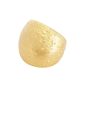 SORDO Arrecife Bangle Bracelet in 24k Gold Plated Brass - Metallic Gold. Size all.