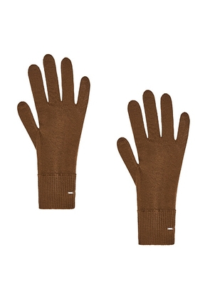 Saint Laurent Knit Gloves in Beige - Beige. Size S (also in ).