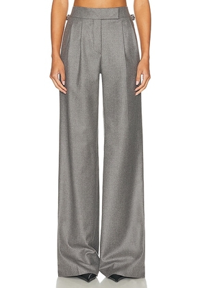 TOM FORD Tailored Cashmere Wide Leg Pant in Grey & White - Grey. Size 40 (also in ).