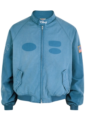 Cherry Los Angeles Championship Embroidered Cotton Jacket - Blue - L