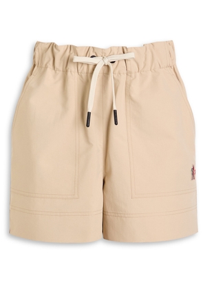 Moncler Logo Shell Shorts - Beige - XS (UK 8 / XS)