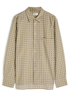 Universal Works Embroidered Woven Shirt - Beige - S