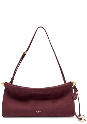 Alaïa East West Nubuck Medium Shoulder bag - Burgundy - One Size