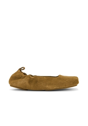 St. Agni Suede Ballet Flat in Oak - Brown. Size 36 (also in 37, 38, 41).