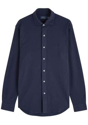 Polo Ralph Lauren Textured Cotton Shirt - Navy - Xxl