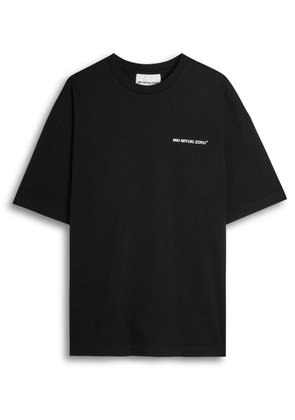 Mki Miyuki Zoku Uniform Logo-print Cotton T-shirt - Black - XL