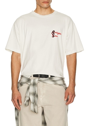 Remington Stone Bowling Tee in Vintage Bone - Ivory. Size L (also in M, S, XL/1X).
