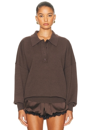 SEROYA Vespen Sweater in Slate Brown - Brown. Size M (also in S, XS).