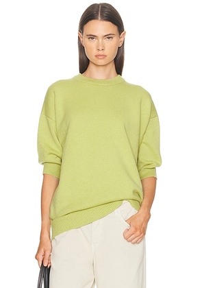 SEROYA Jacey Sweater in Green Tea - Green. Size L (also in M, S, XL, XS).