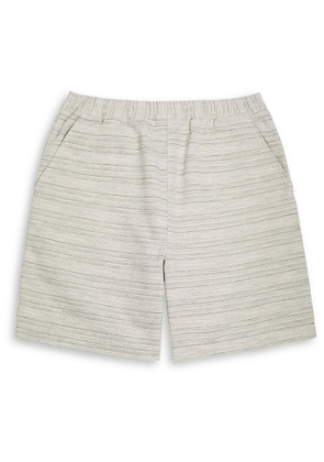 Carhartt Wip Gellar Striped-jacquard Cotton Shorts - Cream - XL