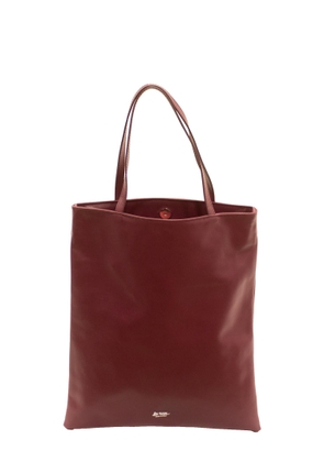 LA ROSE leather tote bag ivory - U GREEN