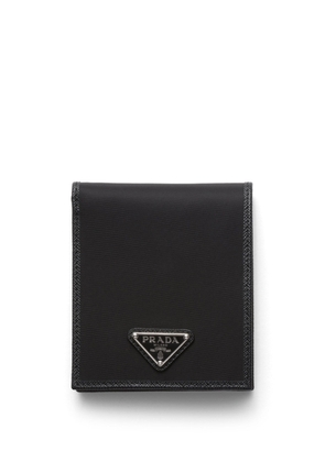 logo-plaque bi-fold wallet - U NERO