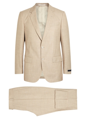 Boss X David Beckham Melange Wool-blend Suit - Beige - 48 (UK38 / M)