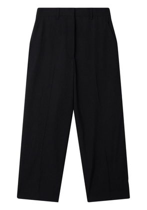 wide-leg wool trousers - 34 BLACK