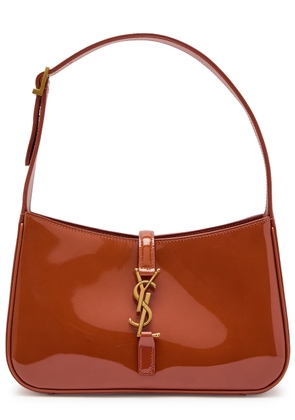 Saint Laurent Le 5 à 7 Patent Leather Shoulder bag - Dark Pink - One Size