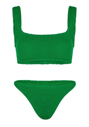 Hunza G Xandra Crinkle Bikini - Green - One Size