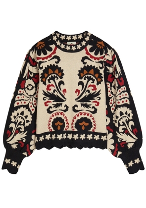 Farm Rio Jacquard Knit Jumper - Multicoloured - XL (UK16 / XL)