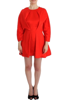 FYODOR GOLAN  Mini Linen 3/4 Sleeve Sheath Dress - S