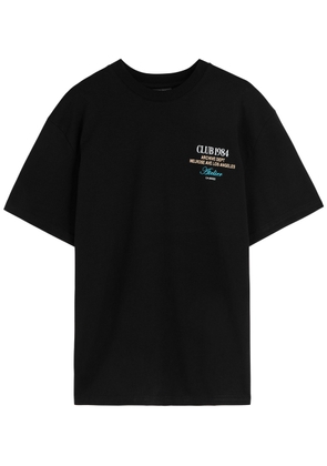 Club 1984 La Depth Printed Cotton T-shirt - Black - XL