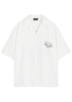 Club 1984 San Andreas Printed Satin Shirt - White - L