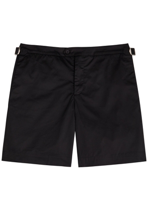 Raith Pecori Stretch-cotton Tailored Shorts - Black - M
