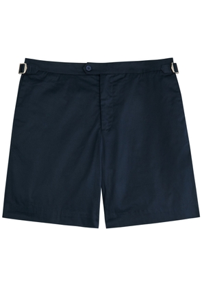 Raith Pecori Stretch-cotton Tailored Shorts - Navy - S