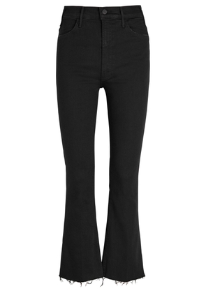 Mother The Hustler Ankle Fray Slim Flared-leg Jeans - Black - 28 (W28 / UK10 / S)
