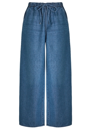 Mother The Buffet Nerdy Drawstring Straight-leg Jeans - Dark Blue - 28 (W28 / UK10 / S)