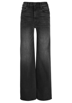 Mother The Hustler Roller Sneak Wide-leg Jeans - Black - 31 (W31 / UK14 / L)