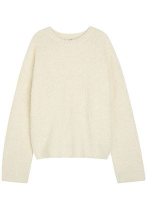 Toteme Bouclé Alpaca-blend Jumper - Off White - M/L (UK14 / L)