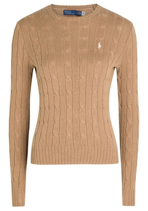 Polo Ralph Lauren Cable-knit Cotton Jumper - Camel - XL (UK16 / XL)