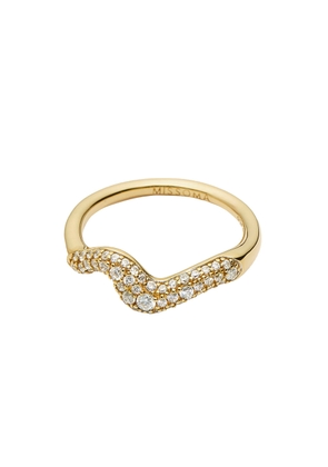 Missoma Molten Snow 18ct Gold Vermeil Stacking Ring - N (UK N / US 6.75)