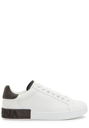 Dolce & Gabbana Portifano Panelled Leather Sneakers - White - 45 (IT45 / UK11)