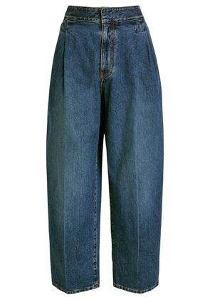 Alaïa Pleated Barrel-leg Jeans - Denim - 38 (UK10 / S)