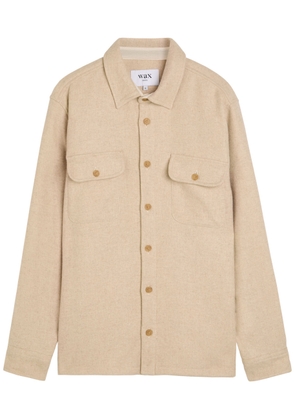 Wax London Lomond Wool-blend Overshirt - Ecru - M