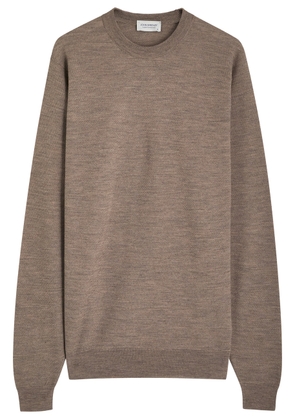 John Smedley Textured Fine-knit Wool Jumper - Beige - S