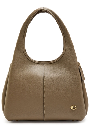 Coach Lana Pebbled Leather Shoulder bag - Taupe - One Size