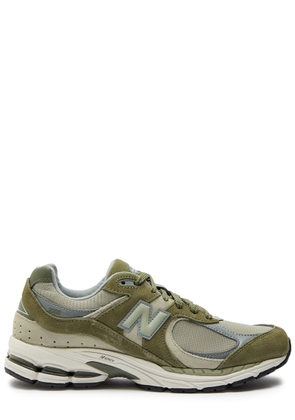 New Balance 2002R Panelled Suede and Mesh-knit Sneakers - Olive - 7 (IT41 / UK7)
