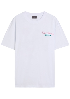 Club 1984 Racing Printed Cotton T-shirt - White - L