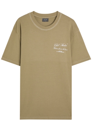 Club 1984 LA Studio Printed Cotton T-shirt - Taupe - Xxl