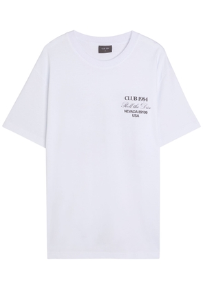 Club 1984 Welcome To Vegas Printed Cotton T-shirt - White - L