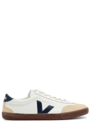Veja Volley Panelled Leather Sneakers - White - 41 (IT41 / UK7)