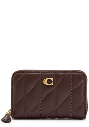 Coach Pillow Quilted Leather Wallet - Brown - One Size