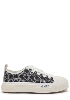 Amiri MA Quad Court Low Logo-jacquard Leather Sneakers - Black - 41 (IT41 / UK7)