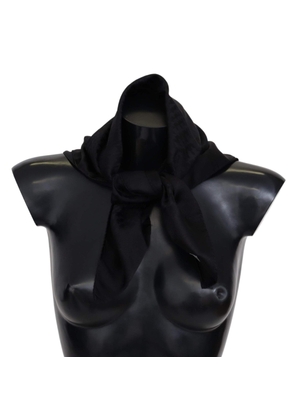 Missoni Black Wool Knit Unisex Neck Wrap Shawl Scarf