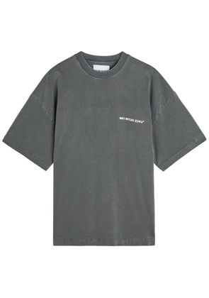 Mki Miyuki Zoku Uniform Logo-print Cotton T-shirt - Black - XL